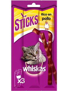 WHISKAS STICKS POLLO 28 x 18 g.